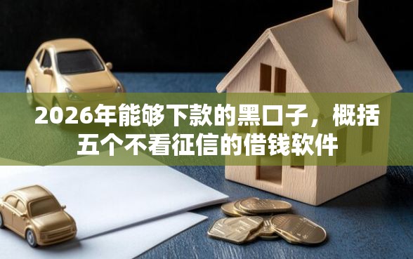 2026年能够下款的黑口子，概括五个不看征信的借钱软件
