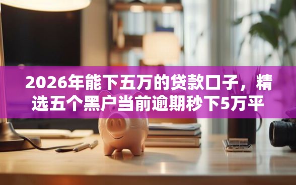 2026年能下五万的贷款口子，精选五个黑户当前逾期秒下5万平台