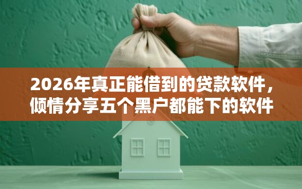 2026年真正能借到的贷款软件，倾情分享五个黑户都能下的软件