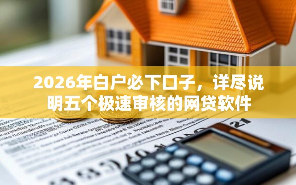 2026年白户必下口子，详尽说明五个极速审核的网贷软件