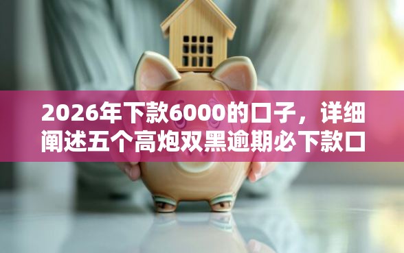2026年下款6000的口子，详细阐述五个高炮双黑逾期必下款口子