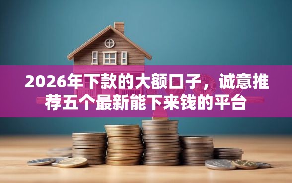 2026年下款的大额口子，诚意推荐五个最新能下来钱的平台