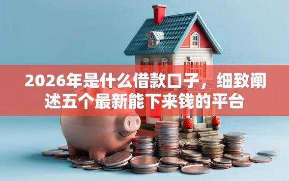 2026年是什么借款口子，细致阐述五个最新能下来钱的平台