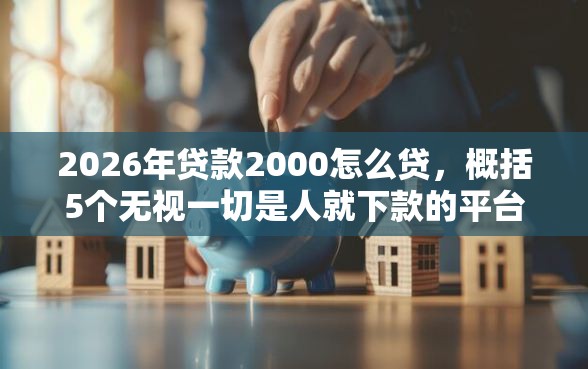 2026年贷款2000怎么贷，概括5个无视一切是人就下款的平台