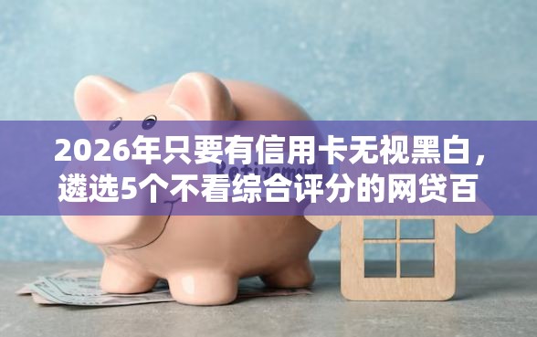 2026年只要有信用卡无视黑白，遴选5个不看综合评分的网贷百分百下款口子