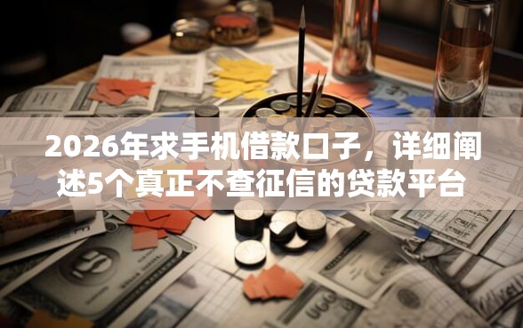 2026年求手机借款口子，详细阐述5个真正不查征信的贷款平台