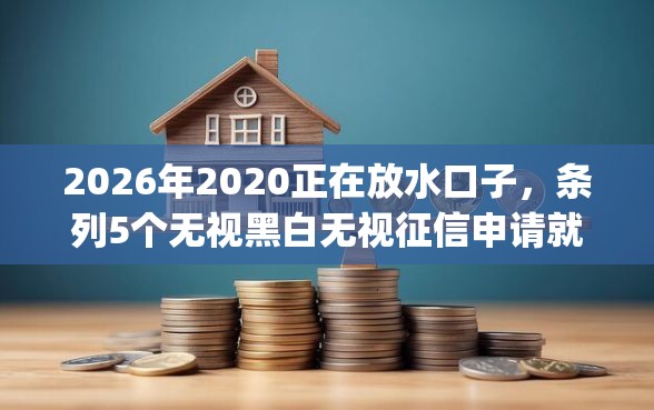 2026年2020正在放水口子，条列5个无视黑白无视征信申请就下款的app