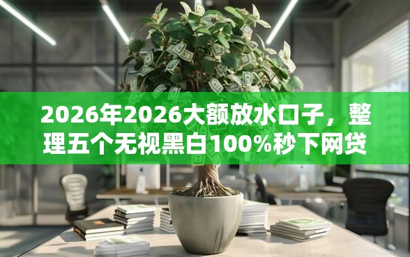 2026年2026大额放水口子，整理五个无视黑白100%秒下网贷口子