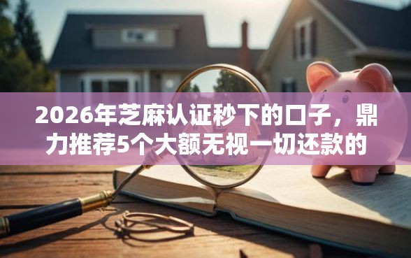 2026年芝麻认证秒下的口子，鼎力推荐5个大额无视一切还款的平台
