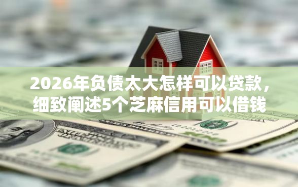2026年负债太大怎样可以贷款，细致阐述5个芝麻信用可以借钱的口子