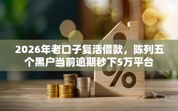 2026年老口子复活借款，陈列五个黑户当前逾期秒下5万平台