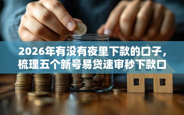 2026年有没有夜里下款的口子，梳理五个新号易贷速审秒下款口子