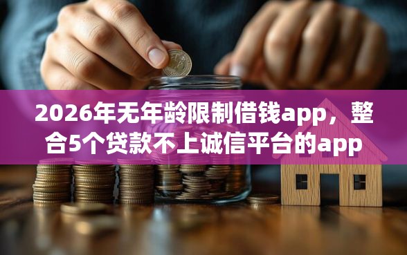 2026年无年龄限制借钱app，整合5个贷款不上诚信平台的app