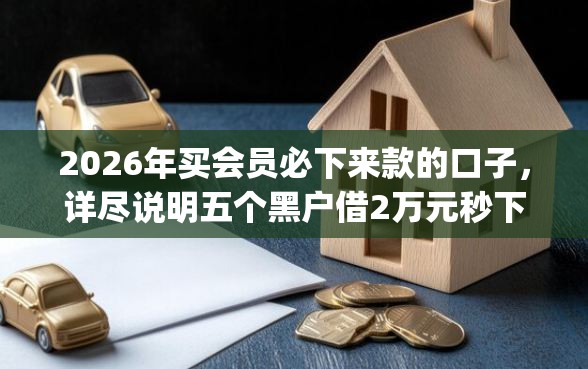 2026年买会员必下来款的口子，详尽说明五个黑户借2万元秒下网贷口子app