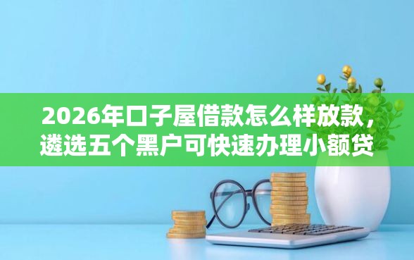 2026年口子屋借款怎么样放款，遴选五个黑户可快速办理小额贷款业务的软件