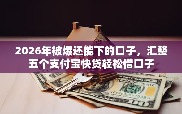 2026年被爆还能下的口子，汇整五个支付宝快贷轻松借口子