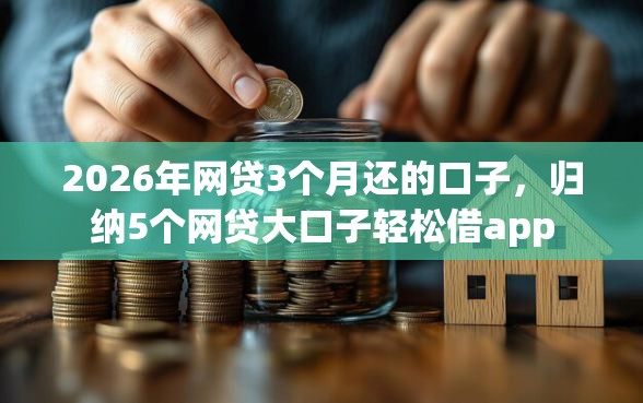 2026年网贷3个月还的口子，归纳5个网贷大口子轻松借app