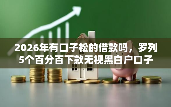 2026年有口子松的借款吗，罗列5个百分百下款无视黑白户口子