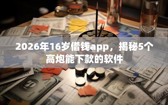 2026年16岁借钱app，揭秘5个高炮能下款的软件