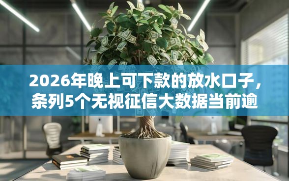 2026年晚上可下款的放水口子，条列5个无视征信大数据当前逾期下款的口子