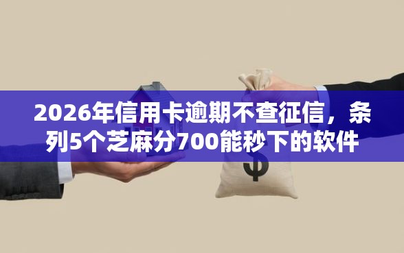 2026年信用卡逾期不查征信,条列5个芝麻分700能秒下的软件 2026年信用卡逾期不查征信,条列5个芝麻分700能秒下的软件