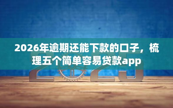 2026年逾期还能下款的口子，梳理五个简单容易贷款app