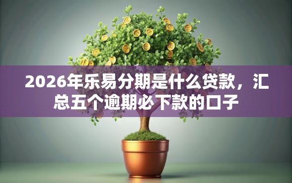 2026年乐易分期是什么贷款，汇总五个逾期必下款的口子