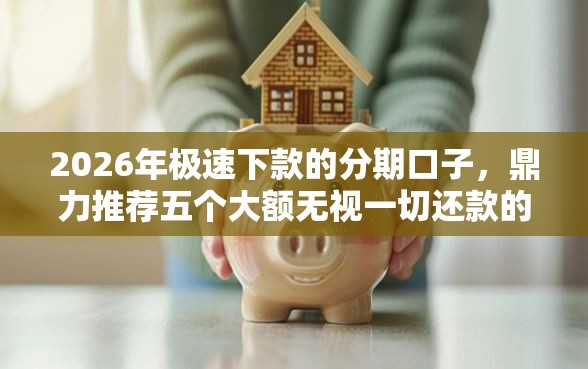 2026年极速下款的分期口子，鼎力推荐五个大额无视一切还款的平台