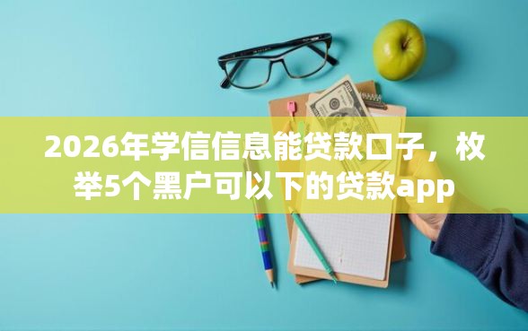2026年学信信息能贷款口子，枚举5个黑户可以下的贷款app