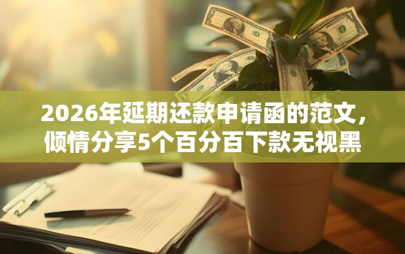 2026年延期还款申请函的范文，倾情分享5个百分百下款无视黑白户口子