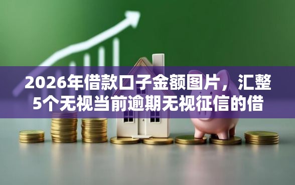 2026年借款口子金额图片，汇整5个无视当前逾期无视征信的借款口子