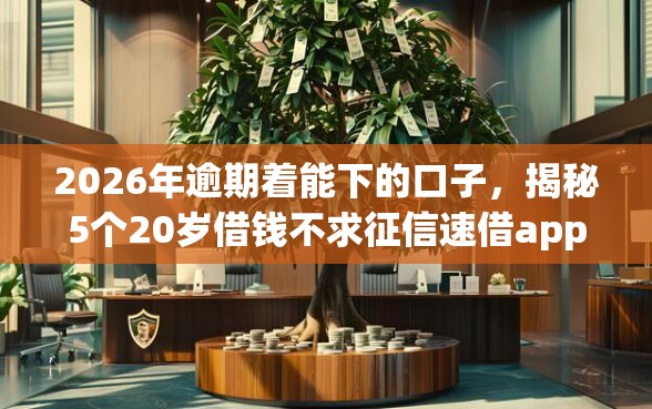 2026年逾期着能下的口子，揭秘5个20岁借钱不求征信速借app