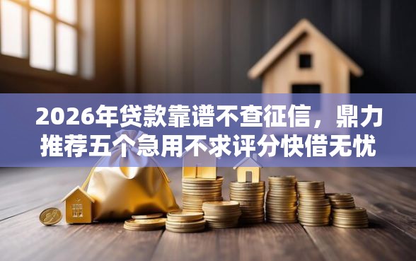2026年贷款靠谱不查征信，鼎力推荐五个急用不求评分快借无忧的软件