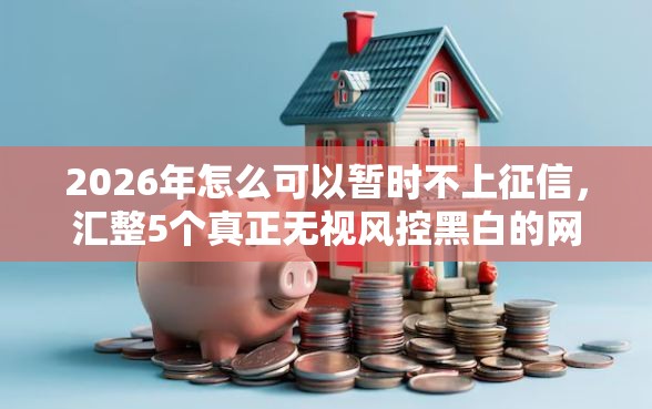 2026年怎么可以暂时不上征信，汇整5个真正无视风控黑白的网贷