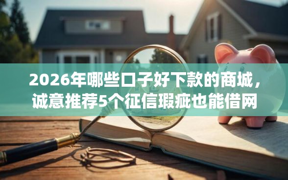 2026年哪些口子好下款的商城，诚意推荐5个征信瑕疵也能借网贷轻松下款的app