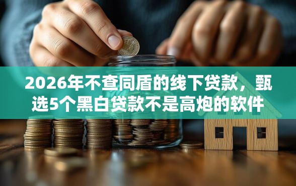 2026年不查同盾的线下贷款，甄选5个黑白贷款不是高炮的软件
