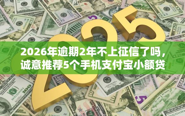 2026年逾期2年不上征信了吗，诚意推荐5个手机支付宝小额贷款的平台