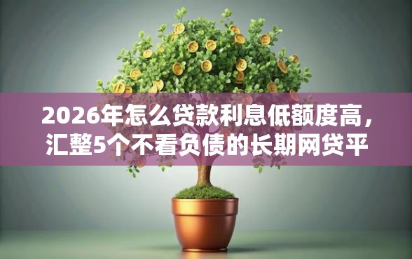 2026年怎么贷款利息低额度高，汇整5个不看负债的长期网贷平台