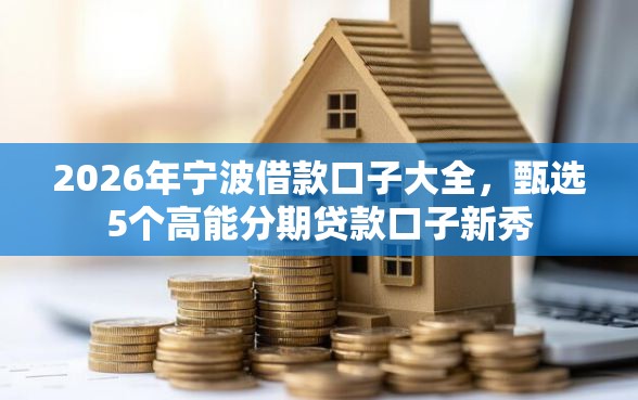 2026年宁波借款口子大全，甄选5个高能分期贷款口子新秀