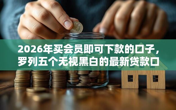 2026年买会员即可下款的口子，罗列五个无视黑白的最新贷款口子