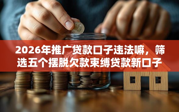 2026年推广贷款口子违法嘛，筛选五个摆脱欠款束缚贷款新口子