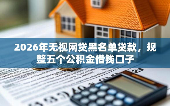 2026年无视网贷黑名单贷款，规整五个公积金借钱口子