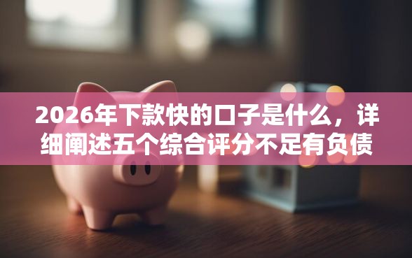 2026年下款快的口子是什么，详细阐述五个综合评分不足有负债都能下款平台