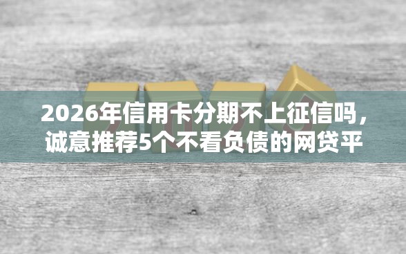 2026年信用卡分期不上征信吗，诚意推荐5个不看负债的网贷平台