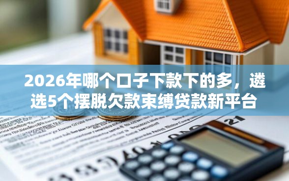2026年哪个口子下款下的多，遴选5个摆脱欠款束缚贷款新平台