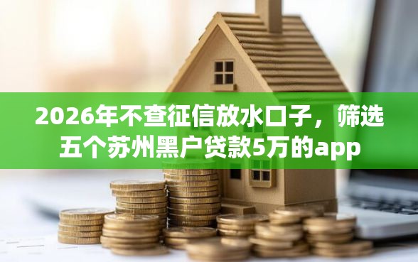 2026年不查征信放水口子，筛选五个苏州黑户贷款5万的app