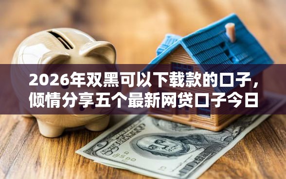 2026年双黑可以下载款的口子，倾情分享五个最新网贷口子今日整理这五个口子