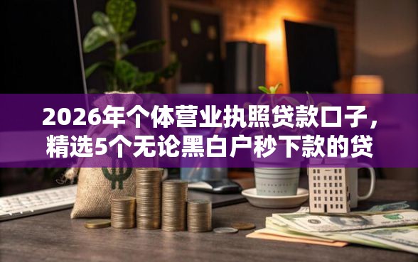 2026年个体营业执照贷款口子，精选5个无论黑白户秒下款的贷款平台