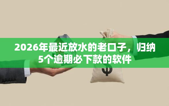 2026年最近放水的老口子，归纳5个逾期必下款的软件
