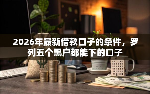 2026年最新借款口子的条件，罗列五个黑户都能下的口子